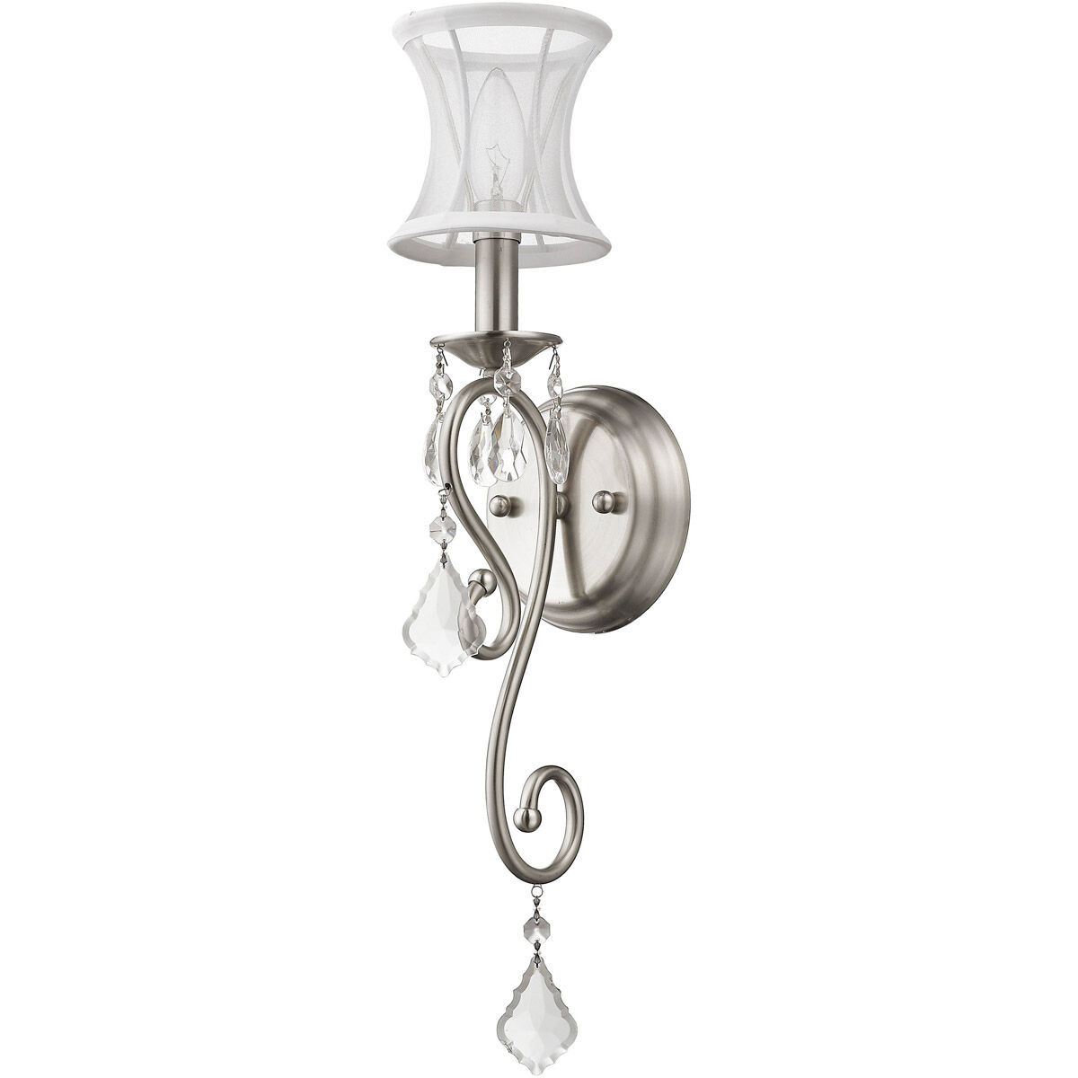 Newcastle 1 Light 5 inch Brushed Nickel Wall Sconce Wall Light
