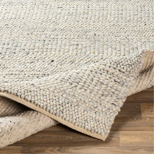 Clifton 96 X 60 inch Gray and Ivory Wool Rug, 5ft x 8ft