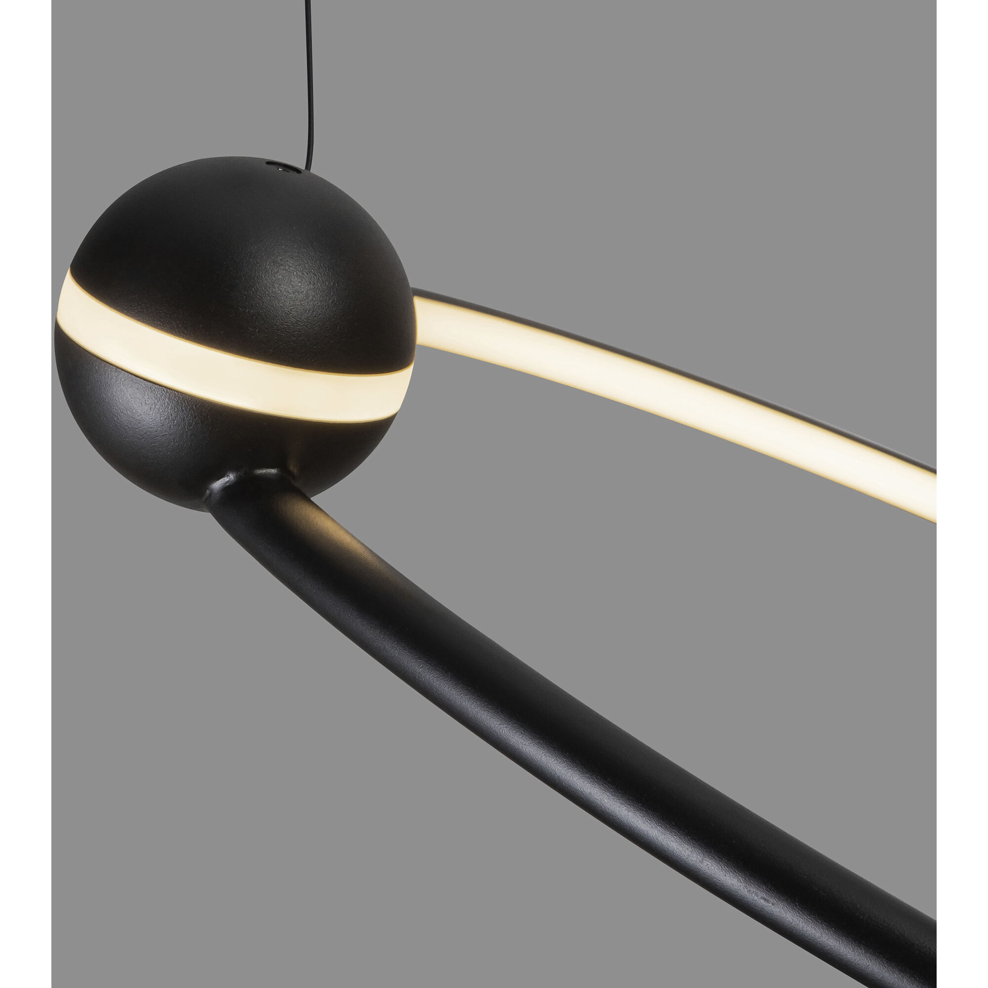 Isho LED 30.5 inch Black Chandelier Ceiling Light