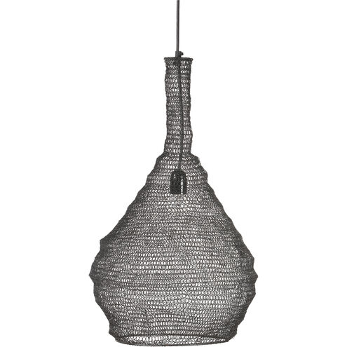 Garatun 1 Light 15 inch Black Pendant Ceiling Light