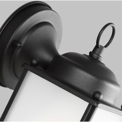 New Castle 1 Light 10.25 inch Black Outdoor Wall Lantern, Large