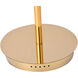 Canada 27 inch 25.00 watt Gold LED Table Lamp Portable Light