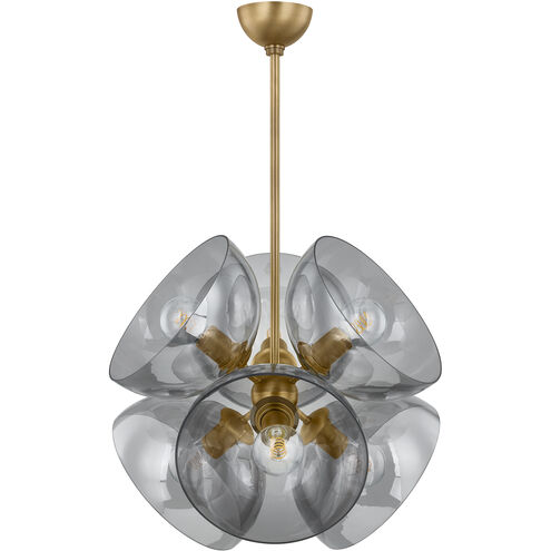 Salix 6 Light 22.25 inch Patina Brass Pendant Ceiling Light