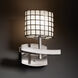 Archway 1 Light 9 inch Brushed Nickel ADA Wall Sconce Wall Light in Grid with Opal