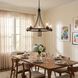 Modern 5 Light 26 inch Matte Black Chandelier Ceiling Light