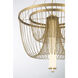 Jezelle LED 34.25 inch Legacy Brass Pendant Ceiling Light