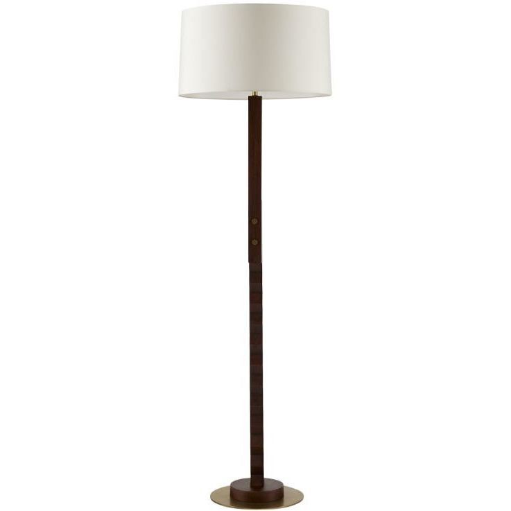 Elvis 150.00 watt Dark Walnut Floor Lamp Portable Light