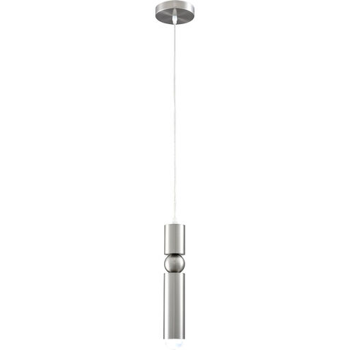 Canada 1 Light 2 inch Shiny Nickel Single Pendant Lighting Ceiling Light