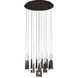Meteor 28 Light 34 inch Satin Dark Gray Chandelier Ceiling Light