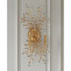 Forget-Me-Not 2 Light 14 inch Chinois Gold Leaf Wall Sconce Wall Light