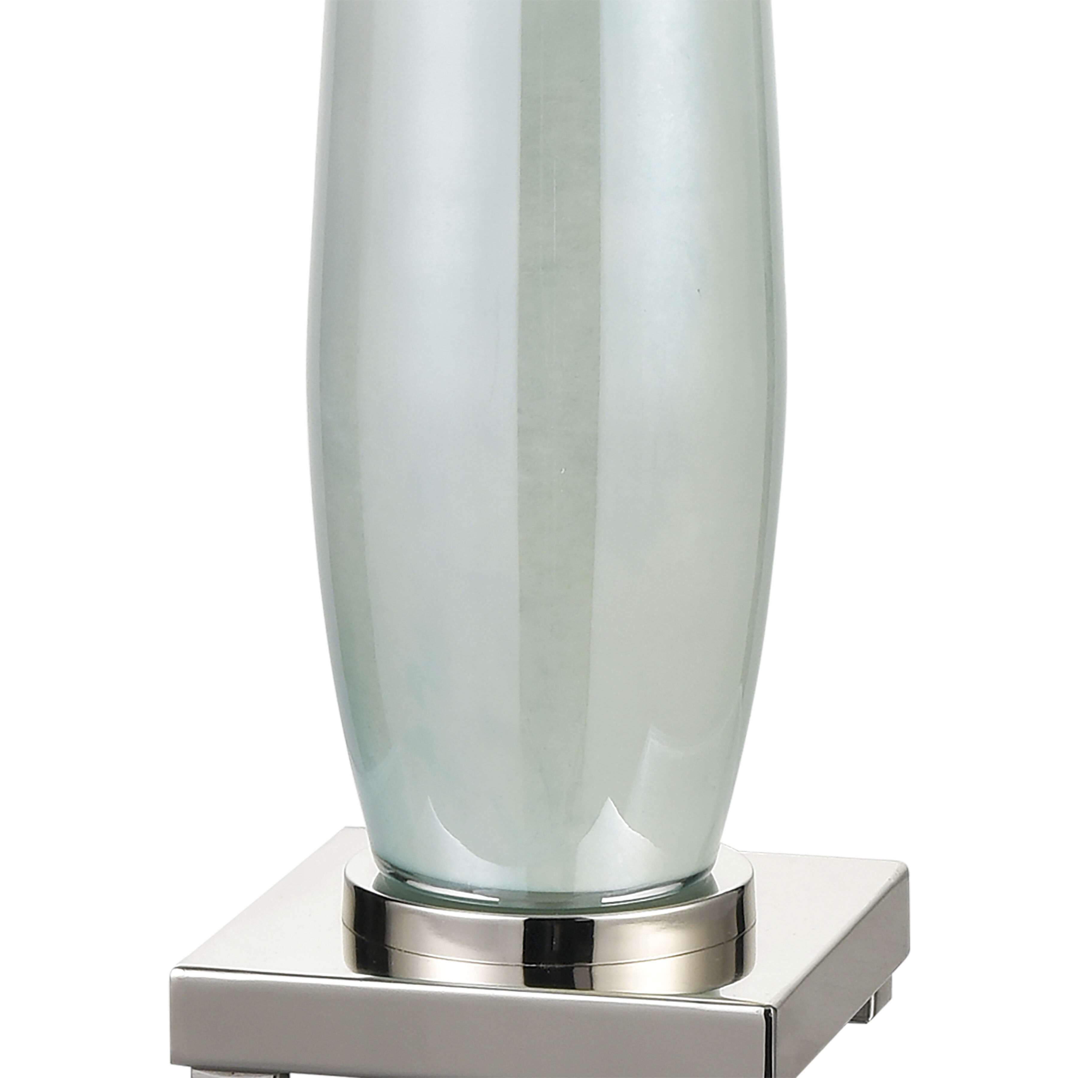 Confection 41 inch 100 watt Seafoam Blue with Polished Nickel Table Lamp Portable Light