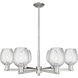 Arcadia Salina 6 Light 35.5 inch Satin Nickel Chandelier Ceiling Light