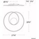 Marques LED 21 inch Chrome Flush Mount Ceiling Light, dweLED