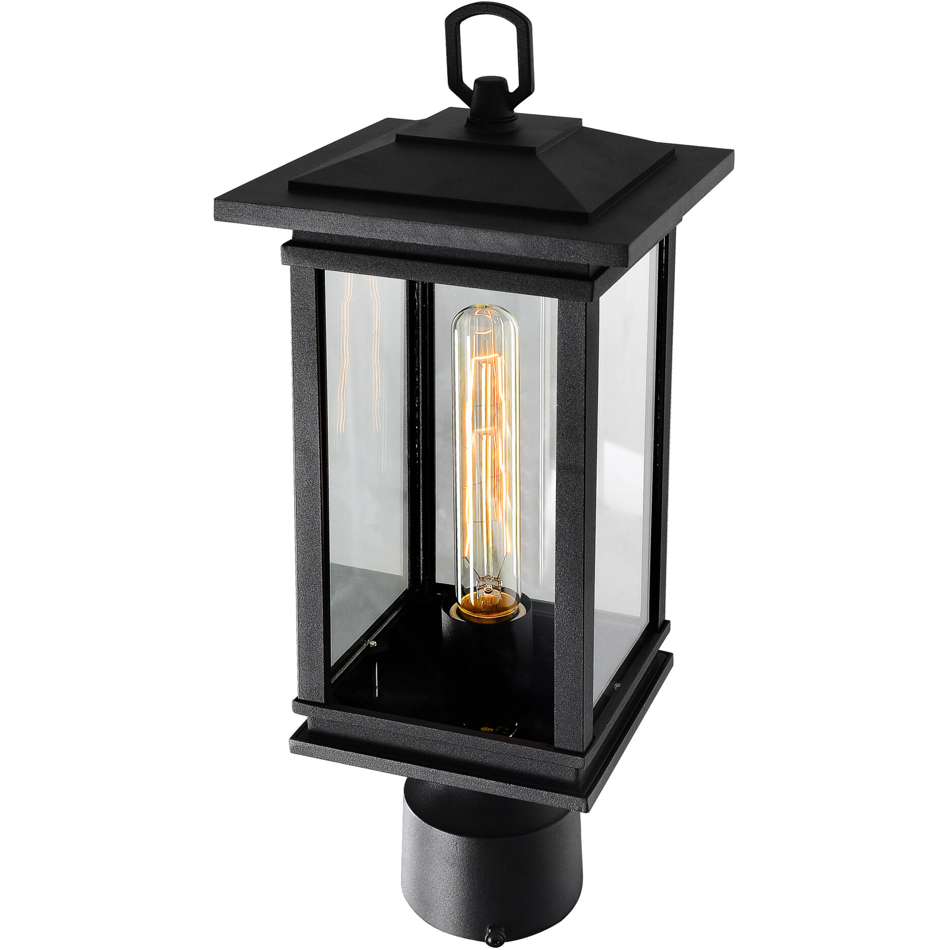 Oakwood 1 Light 17.5 inch Black Outdoor Lantern Head