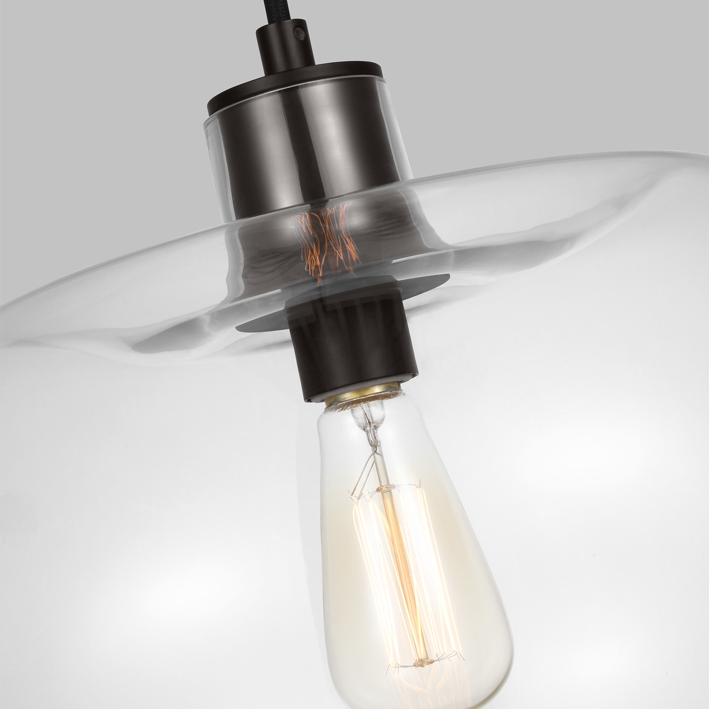 TOB by Thomas O'Brien Mela 1 Light 16 inch Aged Iron Pendant Ceiling Light