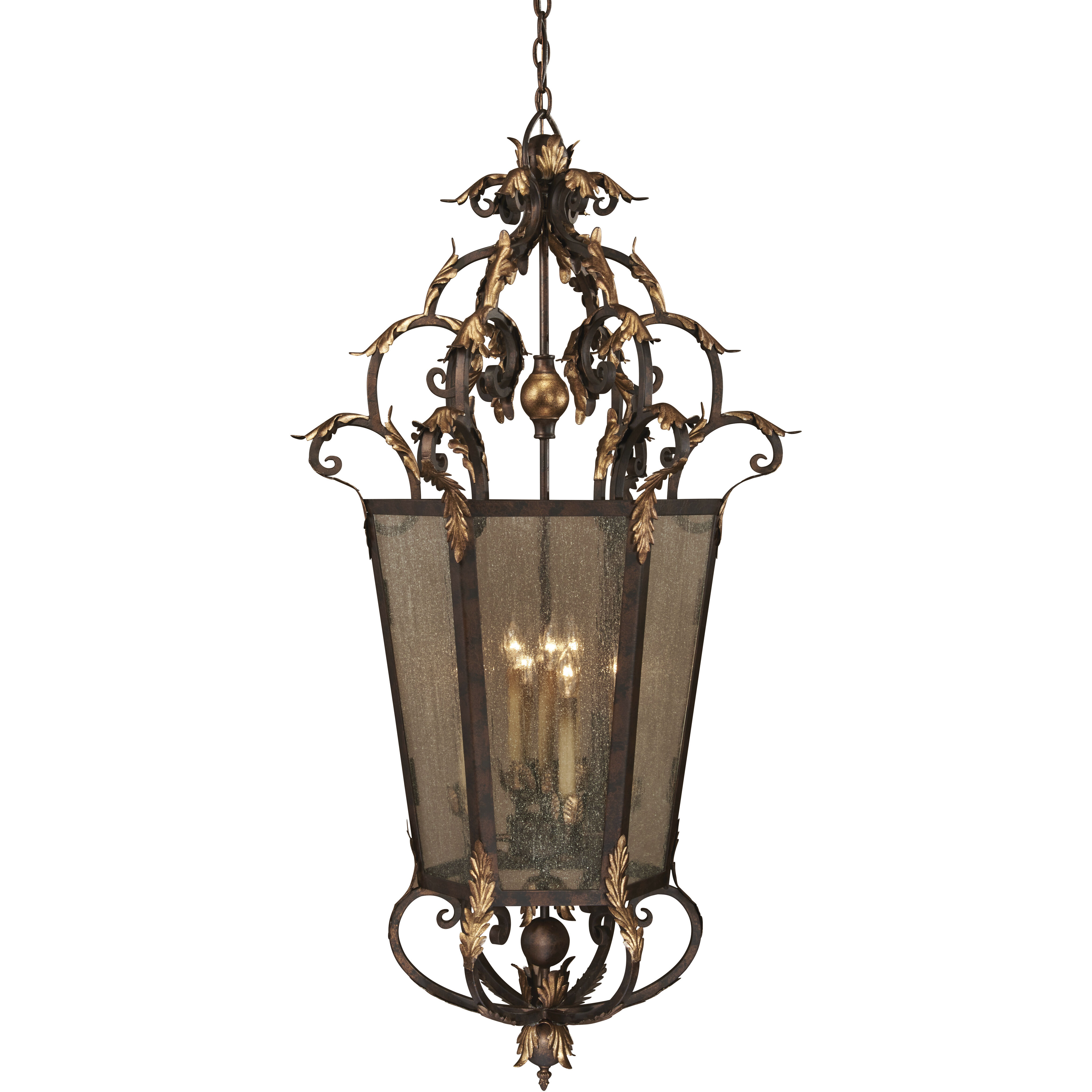 Zaragoza 8 Light 25.75 inch Golden Bronze Foyer Pendant Ceiling Light