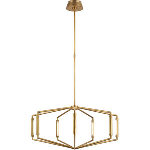 Kelly Wearstler Appareil LED 29.5 inch Antique-Burnished Brass Low Profile Chandelier Ceiling Light