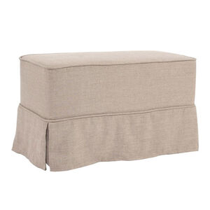 Universal Linen Slub Natural Bench Replacement Slipcover, Bench Not Included