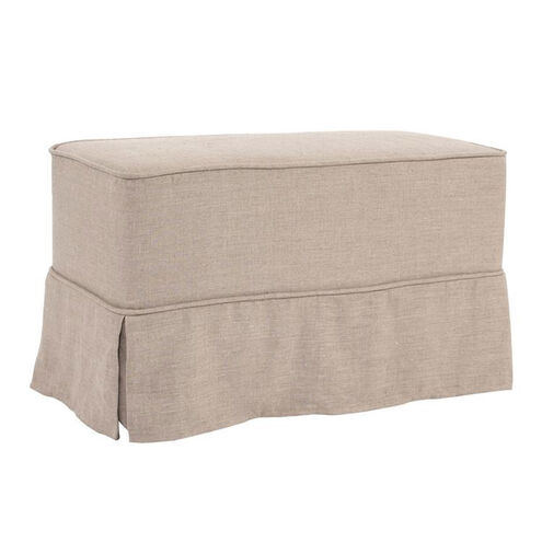 Universal Linen Slub Natural Bench Replacement Slipcover, Bench Not Included