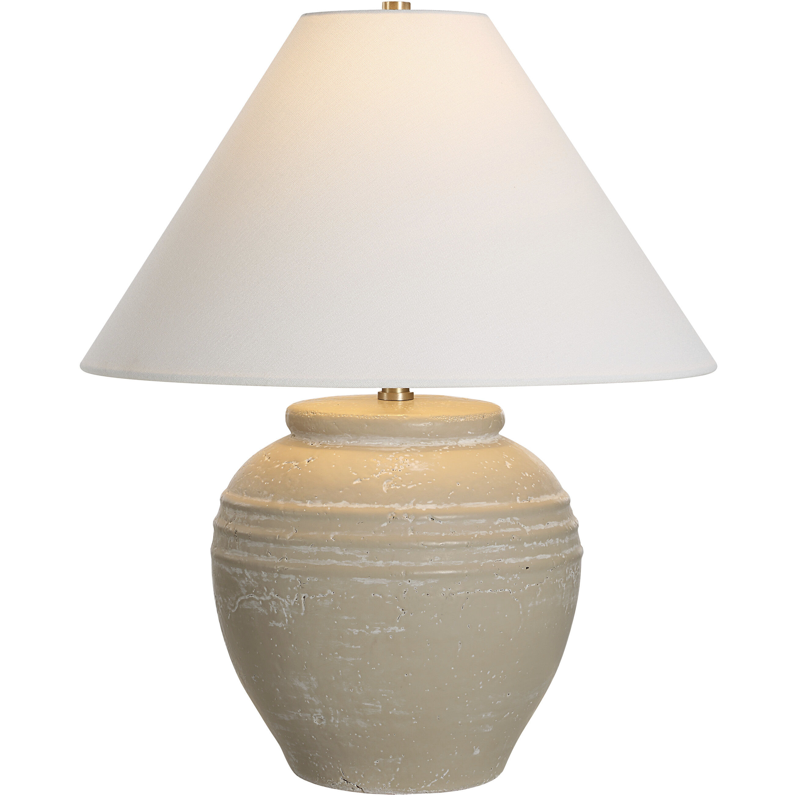 Fela 20.75 inch 8.50 watt Cream Wash Table Lamp Portable Light, Small