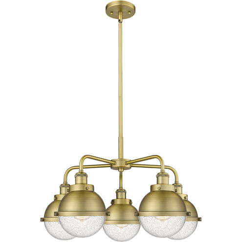 Ballston Urban 5 Light 24.5 inch Brushed Brass Chandelier Ceiling Light in Brushed Brass and Seedy