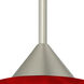 Tay Tay 1 Light Satin Nickel Cord Pendant Ceiling Light