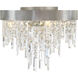 Winfield 4 Light 16 inch Antique Silver Flush Mount Ceiling Light