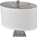 Averill 30 inch 150.00 watt Gray with Polished Nickel Table Lamp Portable Light
