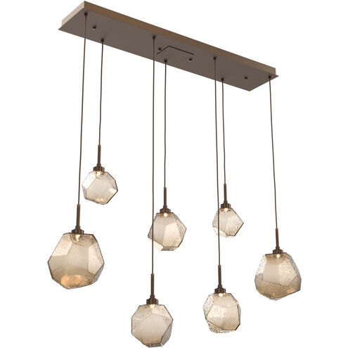 Gem LED 46.7 inch Flat Bronze Linear Pendant Ceiling Light in 2700K LED, Multi-Port