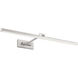 Reed 25 watt 33 inch Brushed Nickel Picture Light Wall Light, dweLED