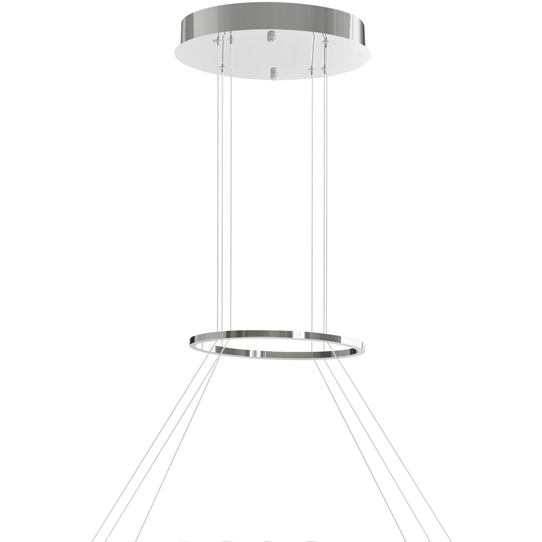 Glace LED 52 inch Chrome Island/Pool Table Light Ceiling Light