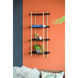 Four Tiers 44.1 X 18.1 X 9.8 inch Black Shelf