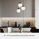 Hepburn 3 Light 12.75 inch Matte Black Round Cluster Pendant Ceiling Light, Large