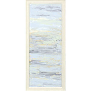 Distant Shore Blue and Green and Yellow Framed Art
