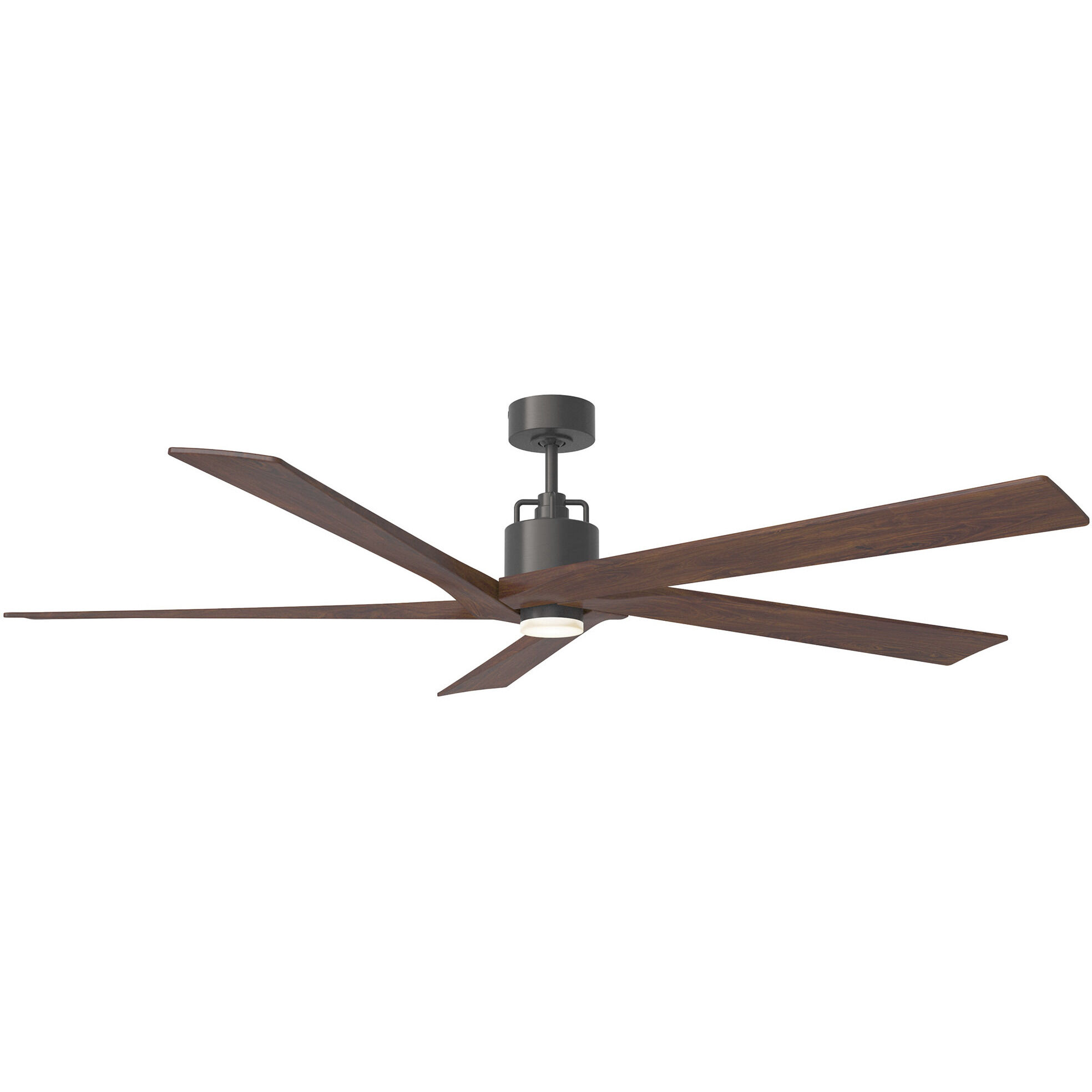 Aspen 70 inch Aged Pewter with Dark Walnut Blades Ceiling Fan