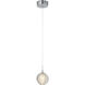 Canada 1 Light 5 inch Chrome Single Pendant Lighting Ceiling Light