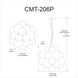 Comet 6 Light 20 inch Clear with Polished Chrome Chandelier Ceiling Light