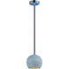 Crete LED 7 inch Polished Chrome Single Pendant Ceiling Light
