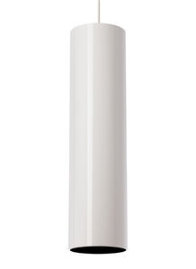 Piper LED 3 inch Black Pendant Ceiling Light in Gloss White, Monopoint