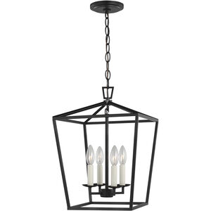 C&M by Chapman & Myers Dianna LED 12.5 inch Midnight Black Pendant Ceiling Light