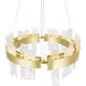 Guadiana LED 24 inch Satin Gold Chandelier Ceiling Light
