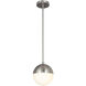 EVOLV LED 7 inch Brushed Nickel Pendant Ceiling Light, Ion Family