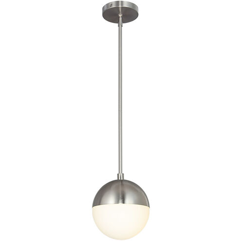 EVOLV LED 7 inch Brushed Nickel Pendant Ceiling Light, Ion Family