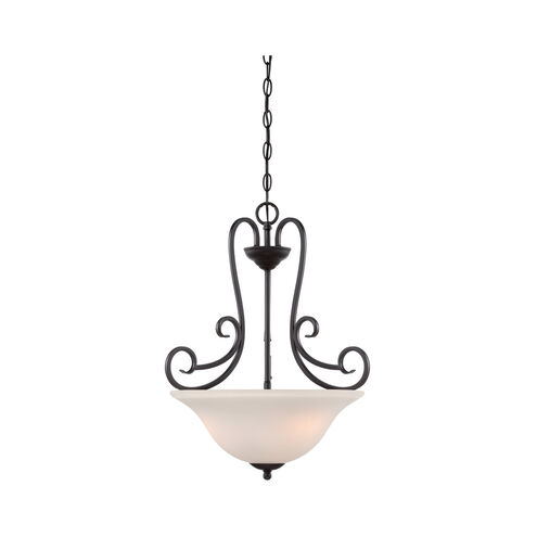 Addison 3 Light 19 inch Oil Rubbed Bronze Inverted Pendant Ceiling Light