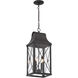 De Luz 4 Light 10.5 inch Oil Rubbed Bronze/Gold Outdoor Chain Hung, The Great Outdoors