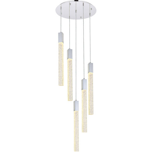 Weston 5 Light 20 inch Chrome Pendant Ceiling Light