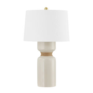 Mindy 28 inch 60.00 watt Aged Brass Table Lamp Portable Light
