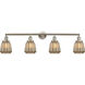 Franklin Restoration Chatham LED 42 inch Brushed Satin Nickel Bath Vanity Light Wall Light in Mercury Glass, Franklin Restoration