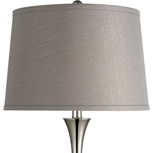 Septon 29 inch 150.00 watt Polished Concrete with Polished Nickel Table Lamp Portable Light