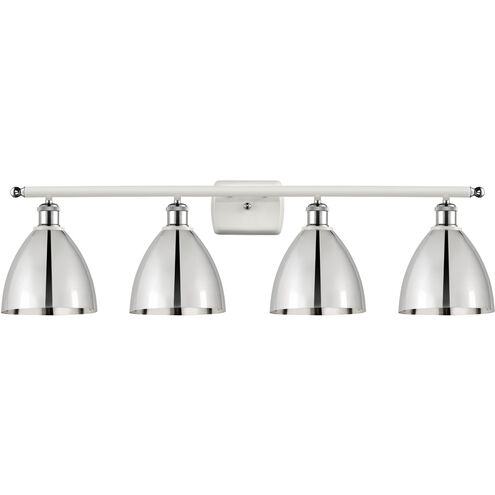 Ballston Dome LED 37.5 inch White and Polished Chrome Bath Vanity Light Wall Light